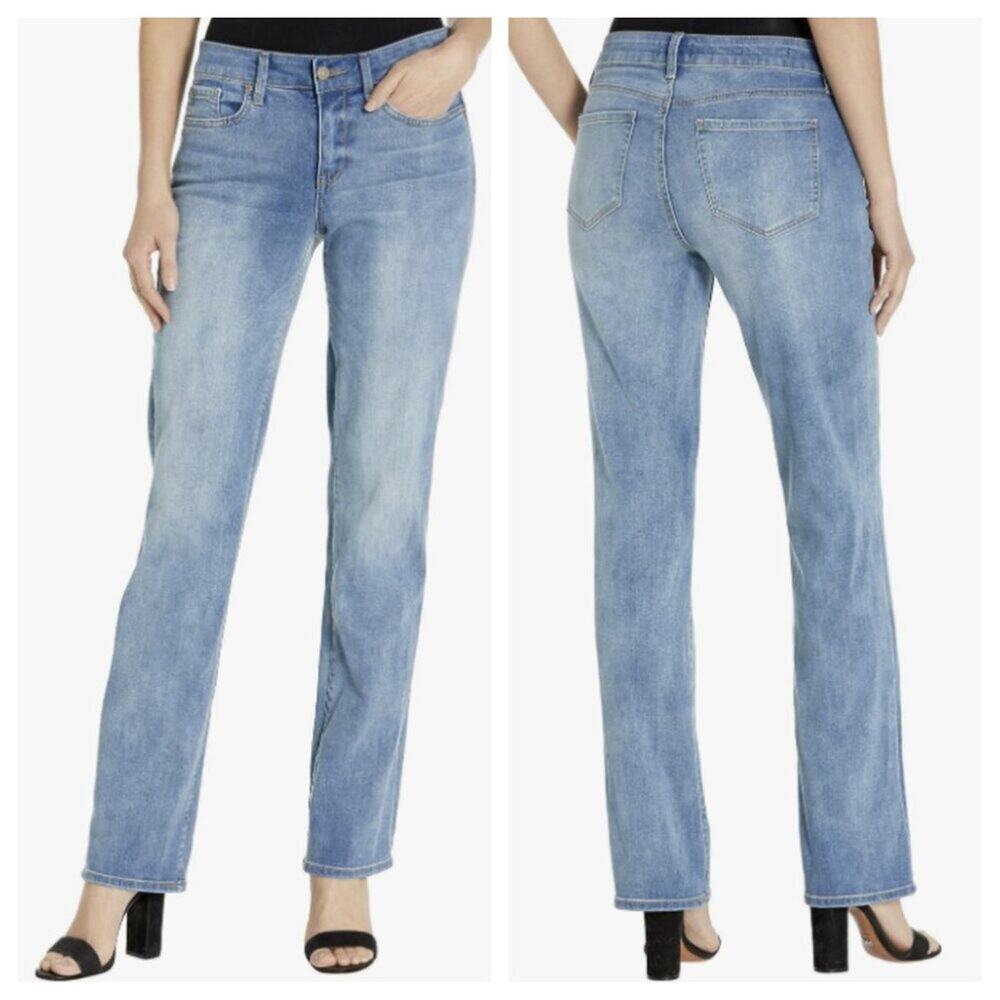 NYDJ Women's Marilyn Straight Leg Jean Biscayne Size 16